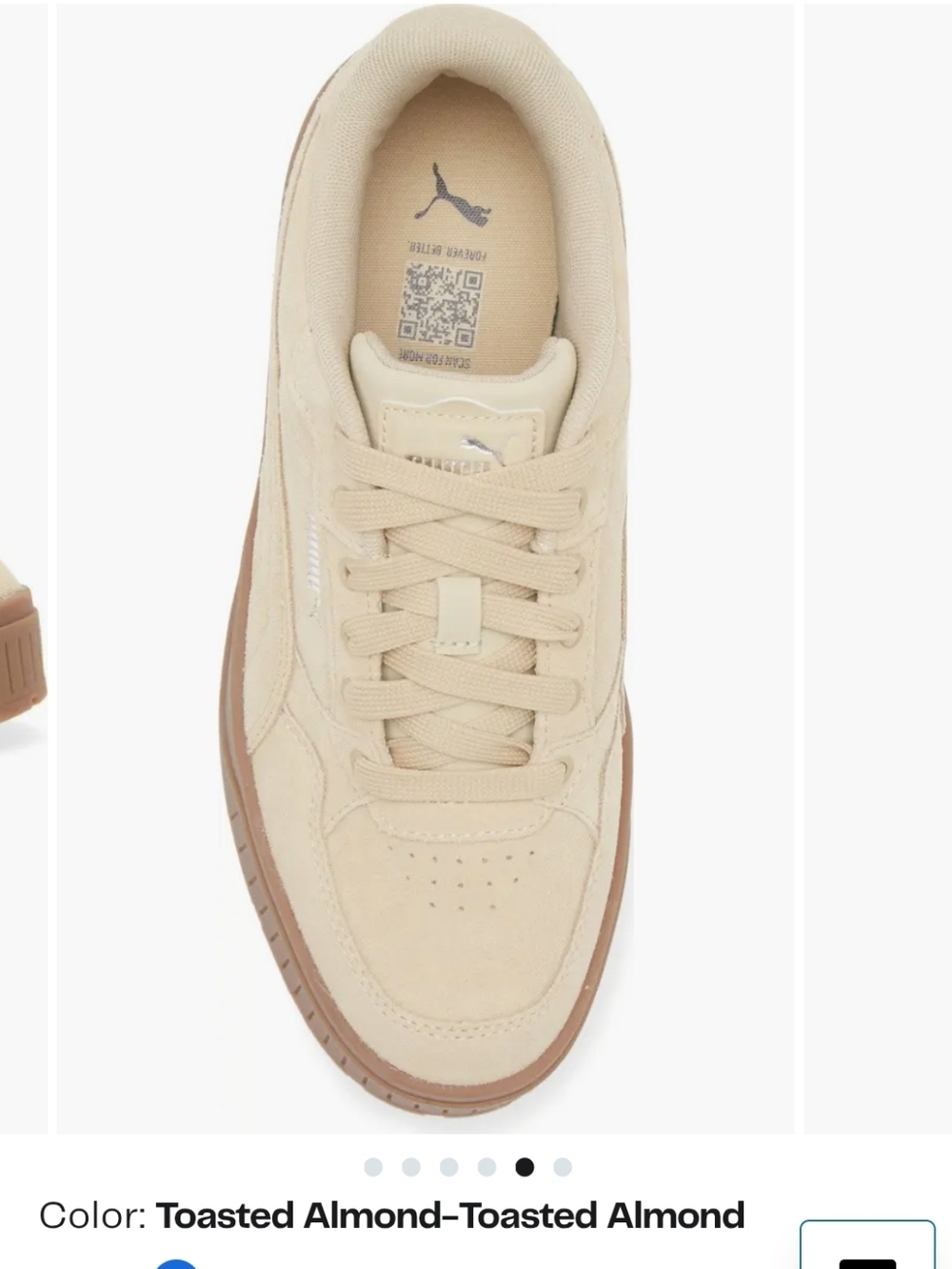 NEW PUMA Toasted Almond Karmen II Idol Platform Sneaker 8.5 WOMENS
